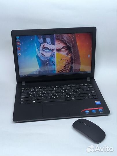 Шустрый Ноутбук Lenovo 4гб/2ядра/Ssd120гб/акб 1-3ч