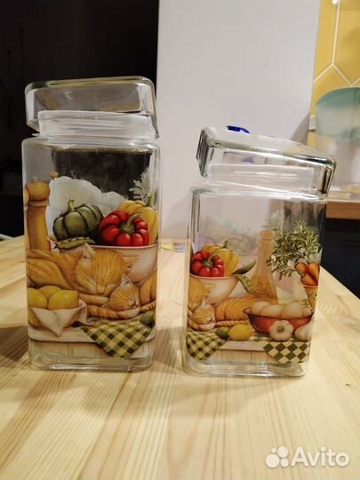 Банка для сыпучих, 2 шт