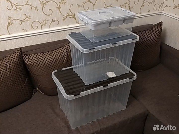 Ящик контейнер пластиковый 53/36/17/12/6 литров
