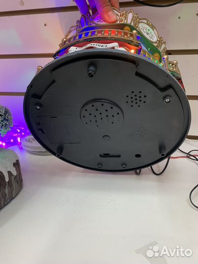 Светодиодная новогодняя световая музыка, вращающий