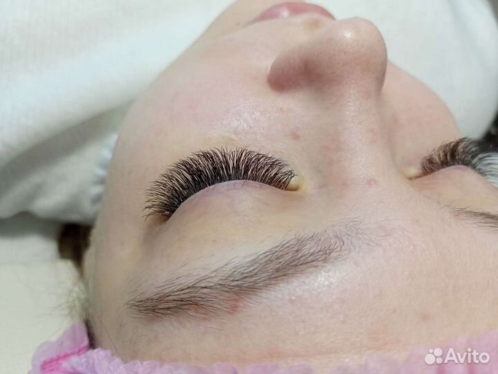 Наращивание ресниц классика, 2D, 3D