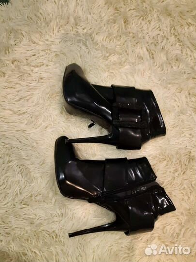 Ботильоны женские чёрные. Размер 37-38