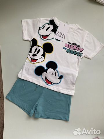 Костюм с футболкой на мальчика зара 1-5 лет