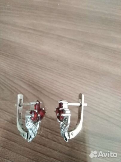 Серьги серебро