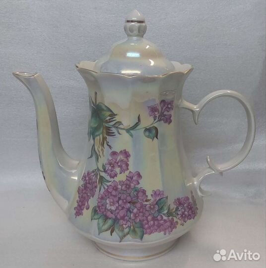 Чайник Заварочный Фарфоровый Сирень СССР