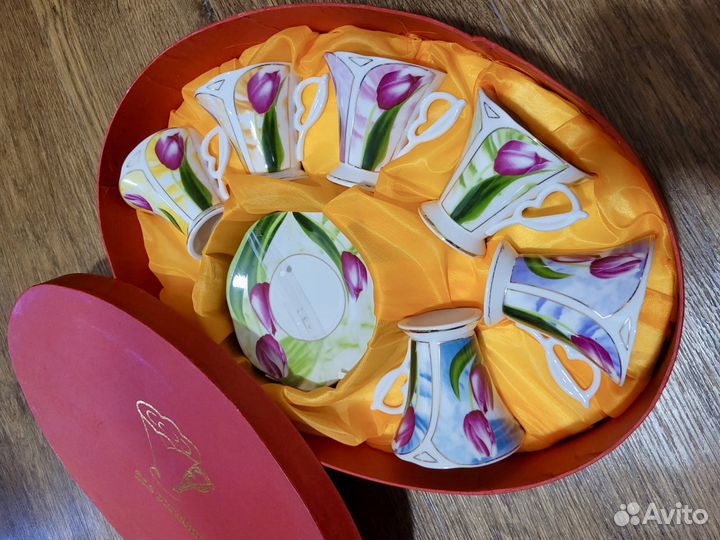 Сервиз кофейный фарфор новый