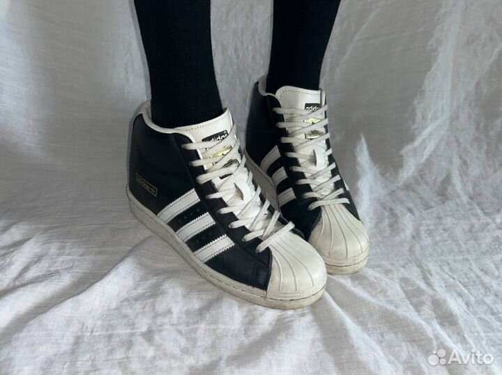 Adidas originals superstar up w high top