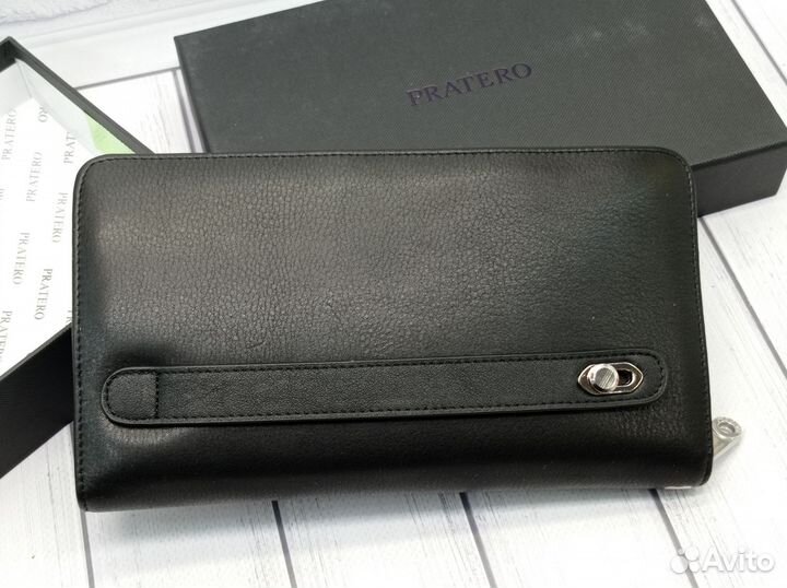 Кошелёк клатч мужской кожаный