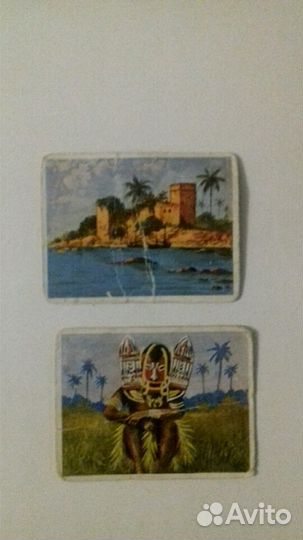 Германия.Открытки-вкладыши в сигареты.Нем.колонии