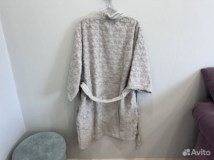 Халат michael kors logo cotton terry robe L/XL