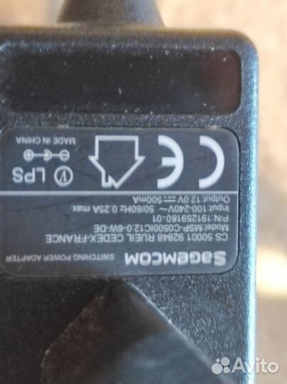 Блок питания sagemcom 12v 500ma