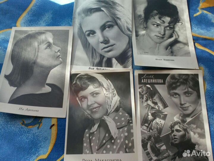 Фотооткрытки Советских артистов,9 на 12см
