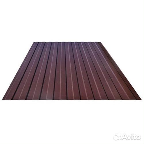 Профлист С-8 коричневый (1.2*2) 0,35мм
