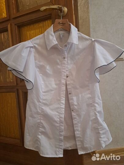 Рубашка белая на рост 170 см для девочки