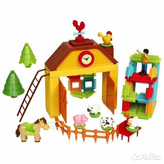 Игольчатый конструктор bristle blocks Ферма