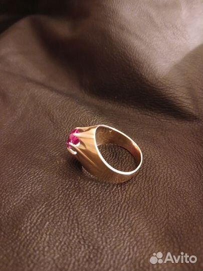 Серебряное кольцо СССР винтаж 875 проба