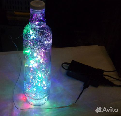 Декоративная лампа разноцветные светлячки