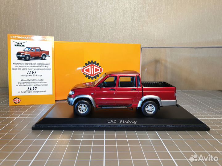 УАЗ 3163 Патриот Пикап 4x4 Красный DIP 231635