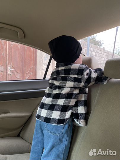Рубашка в клетку теплая мальчику