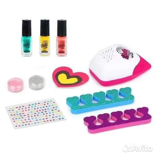 Маникюрный набор для девочек с лампой, детский