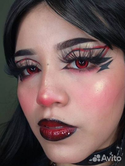 Линзы красные