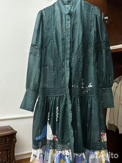 Платье халат длинное