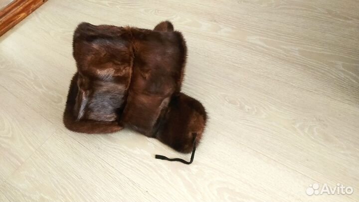 Шапка ушанка мужская норка