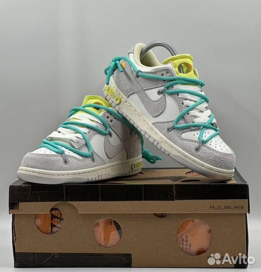 Кроссовки Nike Dunk Low x Off-White