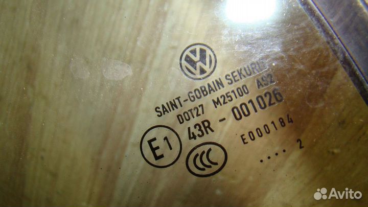 Стекло двери З/П (форточка) VW Passat CC