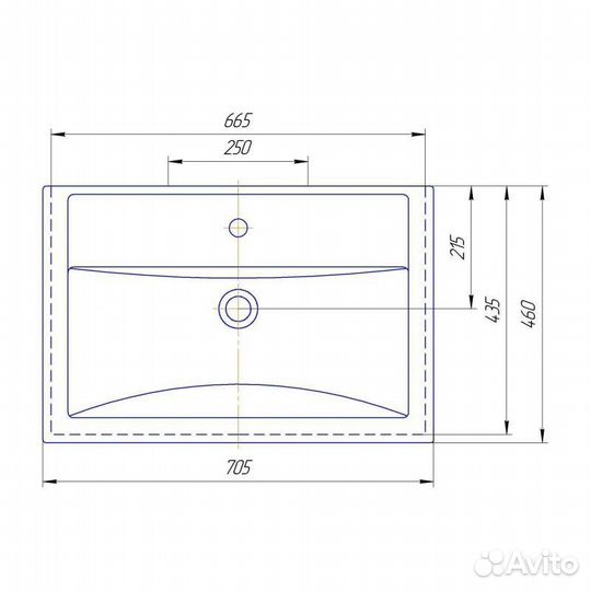 Тумба с раковиной Misty Лайм Э-Лай01070-2Я