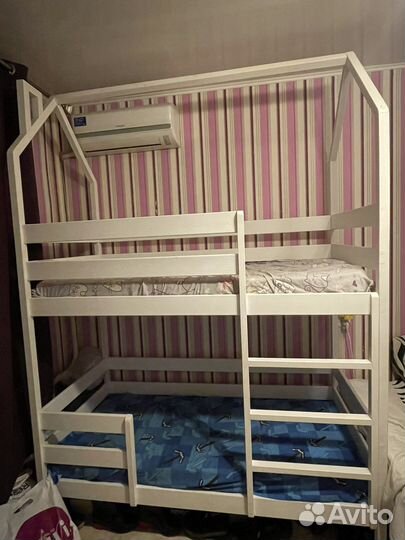 Двухъярусная кровать массив сосны