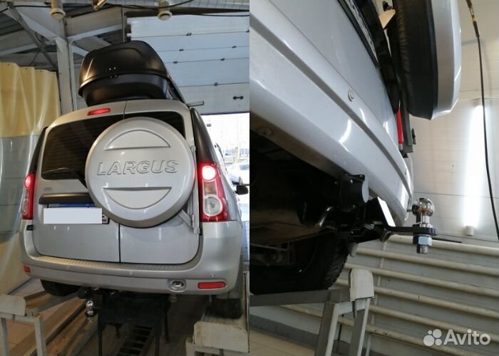 Фаркоп на Largus быстросъемный. Установка
