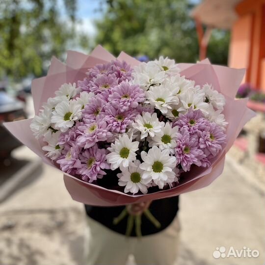 Букеты гиганты из хризантемы