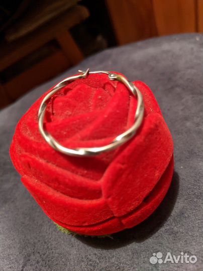 Серьга серебро 925