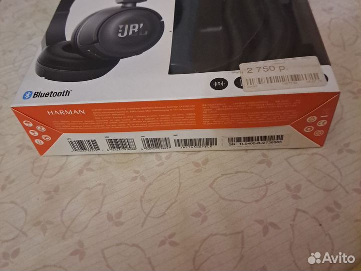 Беспроводные наушники jbl t450bt