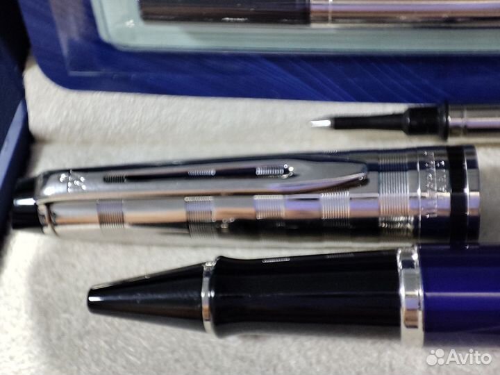 Роллер ручка waterman expert deluxe blue