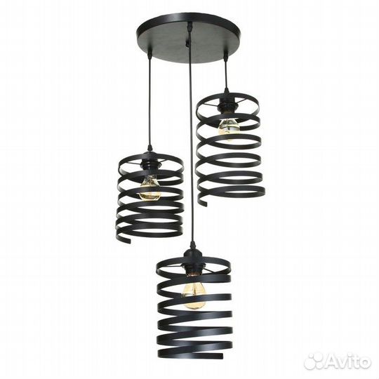 Светильник 2462/3 E27 40Вт черный 54х54х78 см