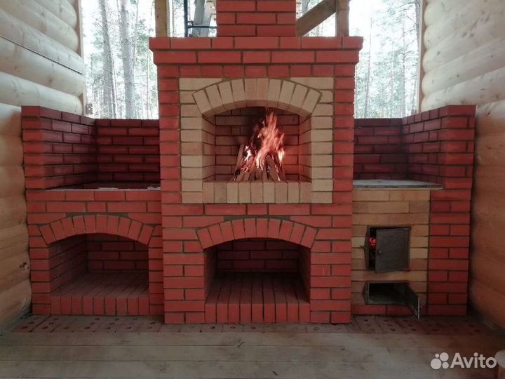 Печи камины барбекю