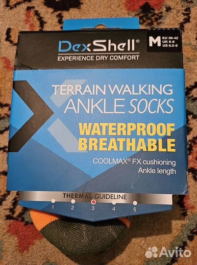 Водонепроницаемые трекинговые носки dexshell