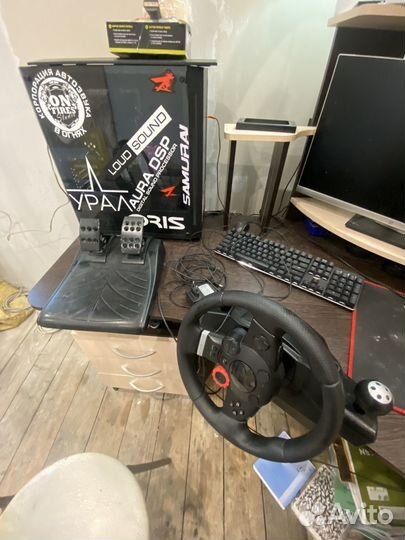 Игровой руль Logitech driving force gt