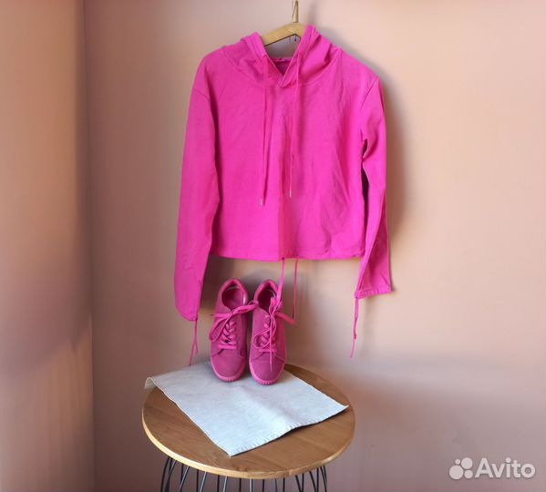 Комплект худи 44-48 и замшевые кроссовки 39р