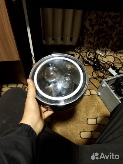 Лед фара 7 дюймов на Иж Минск Урал Днепр