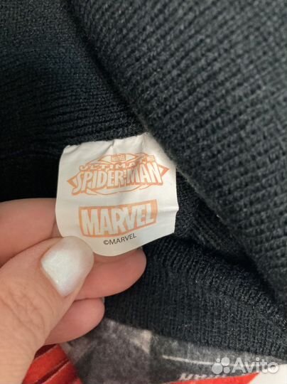 Шапка и шарф Marvel 2-4 года
