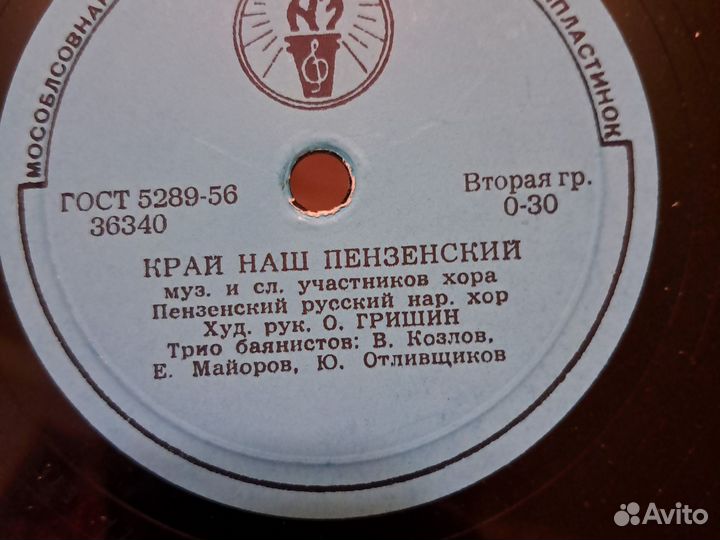 Пластинки для патефона