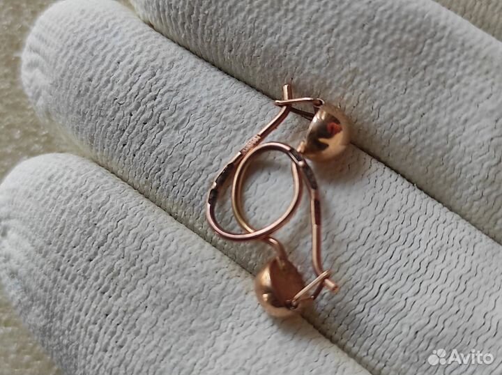 Продаются золотые серьги, 583пр.СССР