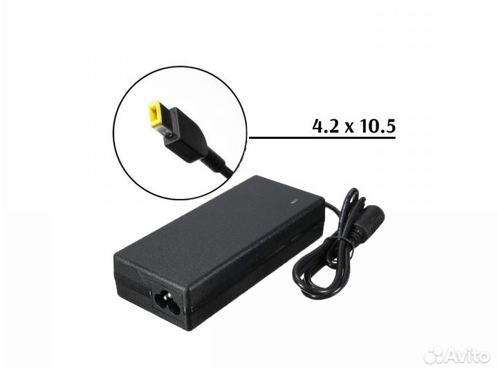 Блок питания для ноутбуков Lenovo 20V 4.5A 90W (4