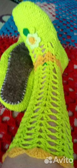 Тапочки вязаные