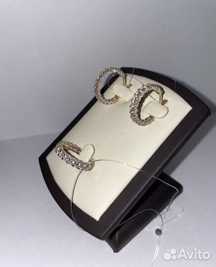 Золотое кольцо и серьги