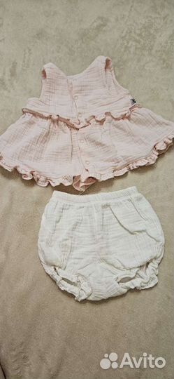 Костюм из муслина для девочки 6-9