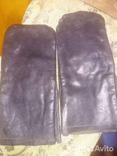 Рукавицы рабочие кожа 2 пары